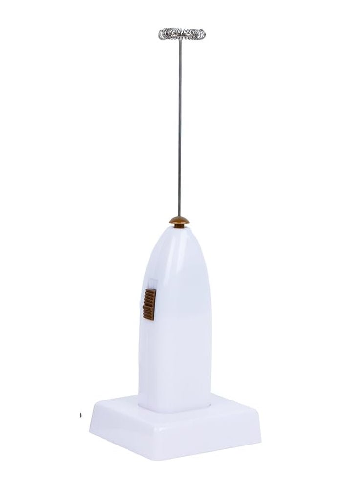 Daiso Milk Frother – White Handheld Coffee Frother - Image 2